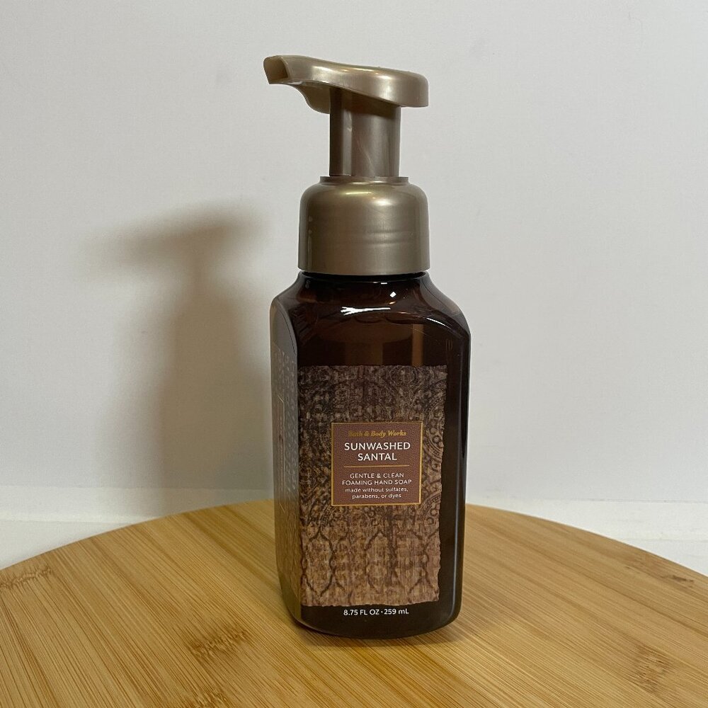 Bath & Body Works Sunwashed Santal Gentle Foaming Hand Soap 8.75 Oz Shea Aloe